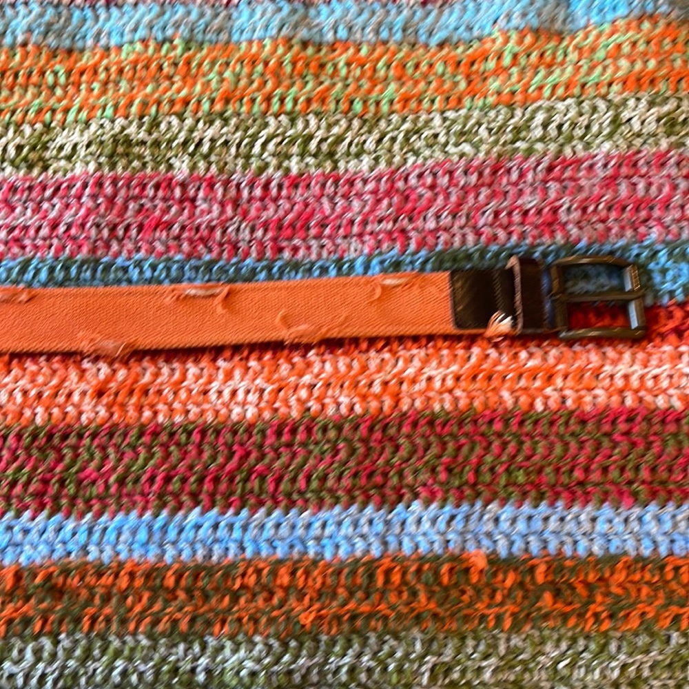 Italian Orange Belt purchased at Diesel